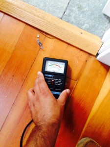 moisture checking wood floor seattle